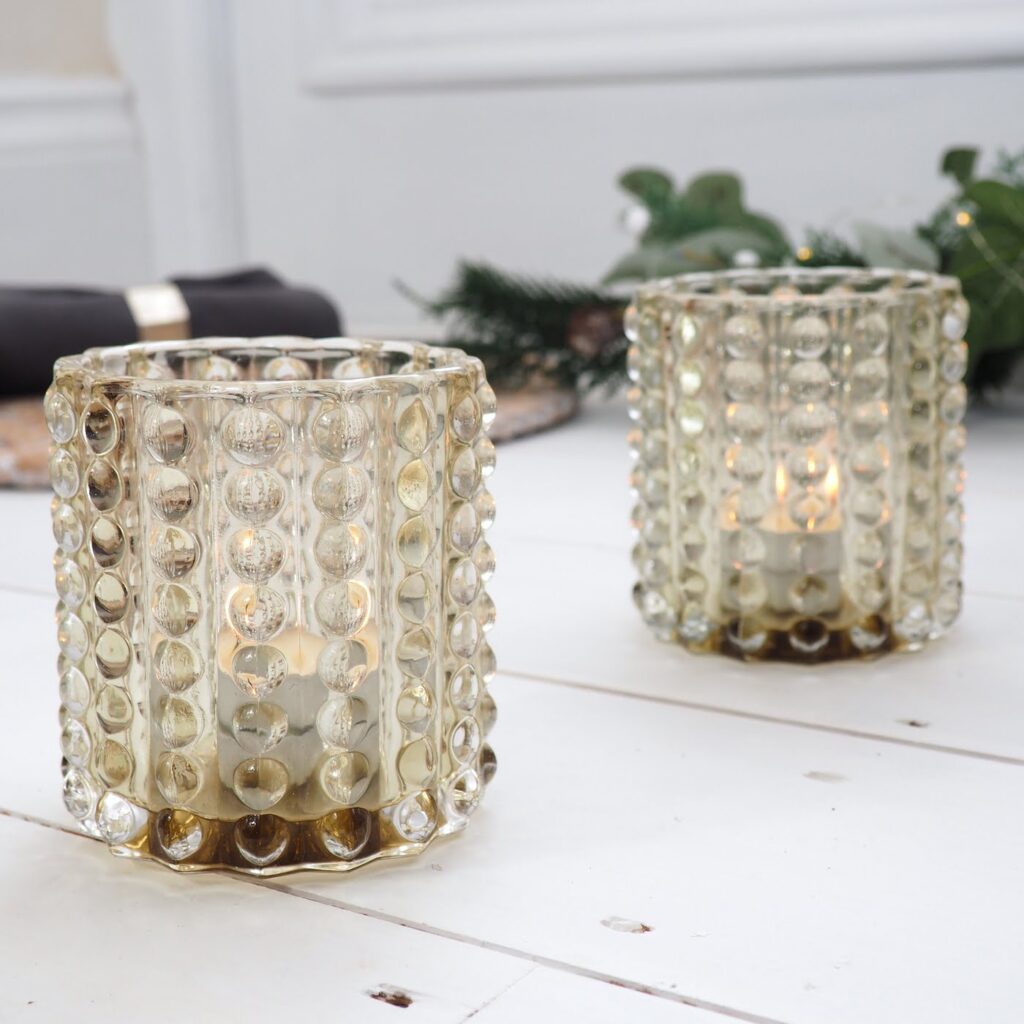 Decorative Glass Tealight Holder - ZaZa Homes