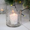 Small glass candle holder
