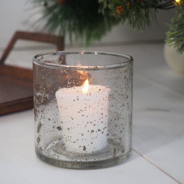 Glass candle holder indoor