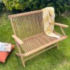 Folding Garden Bench with Arms