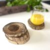 Cup coasters wooden
