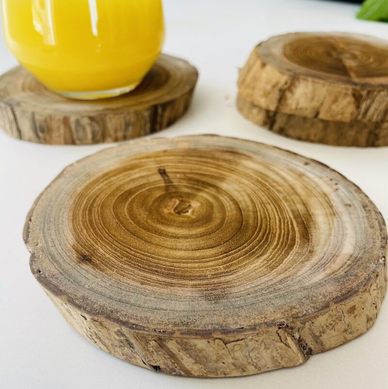 Wooden drinks coaster