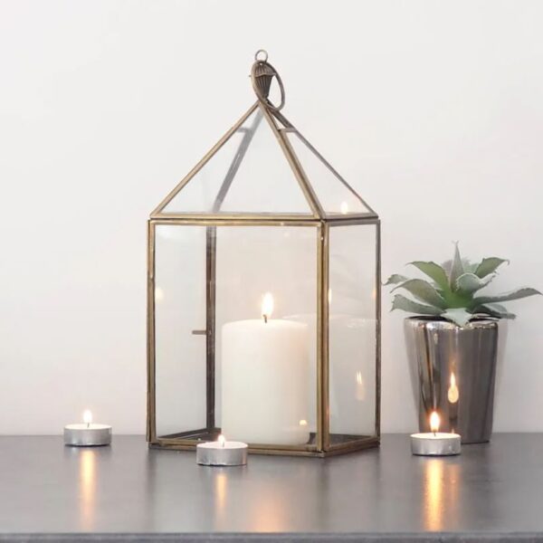 Antique Brass Candle Lanterns