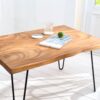 Wooden Coffee Table with Hairpin Legs and chopping board