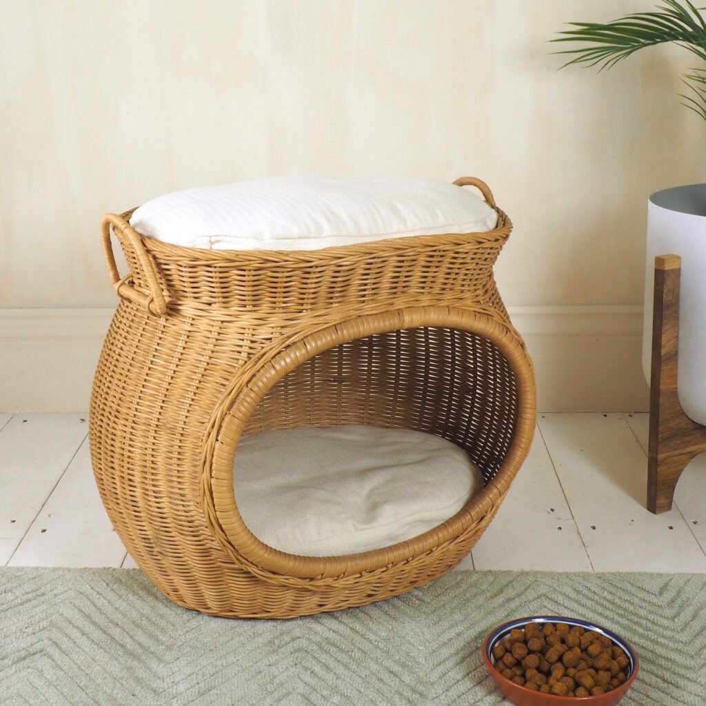Wicker Cat Bed ZaZa Homes