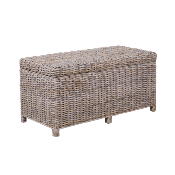 rattan storage trunk with legs