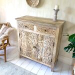 Carved Wooden Sideboard